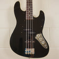 2006-08 Fender Japan AJB-66 Aerodyne Jazz Bass Black Matching Headstock