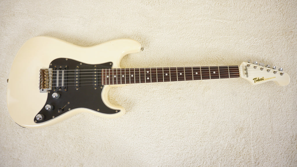 1985 Tokai Super Edition SD-40 HSS Stratocaster MIJ Olympic White