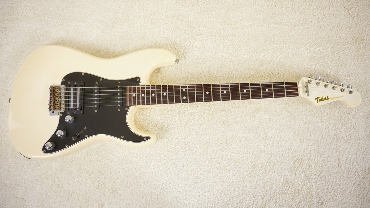 1985 Tokai Super Edition SD-40 HSS Stratocaster MIJ Olympic White