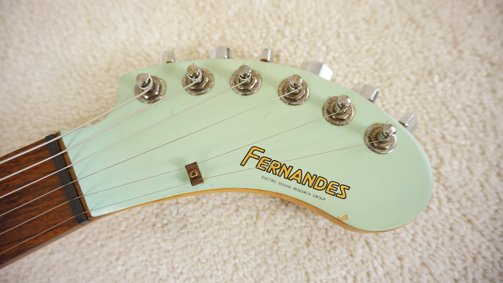 Fernandes ZO-3 Mint Green Travel Guitar w / Built-in Speaker