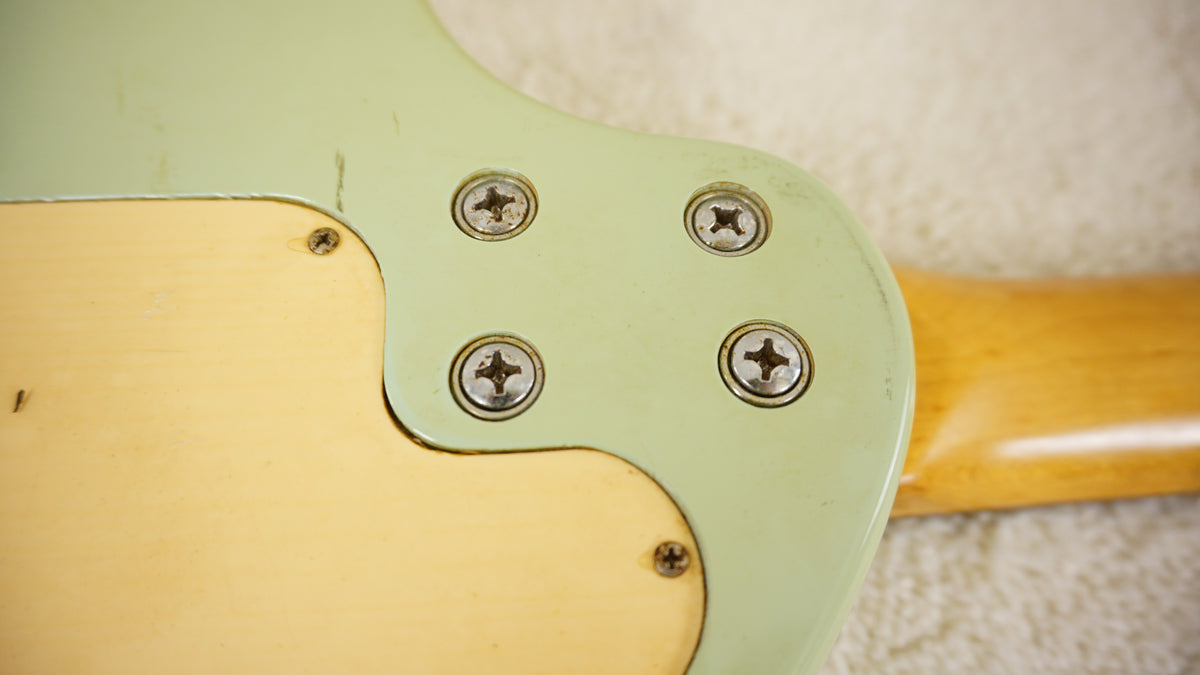 Fernandes ZO-3 Mint Green Travel Guitar w / Built-in Speaker