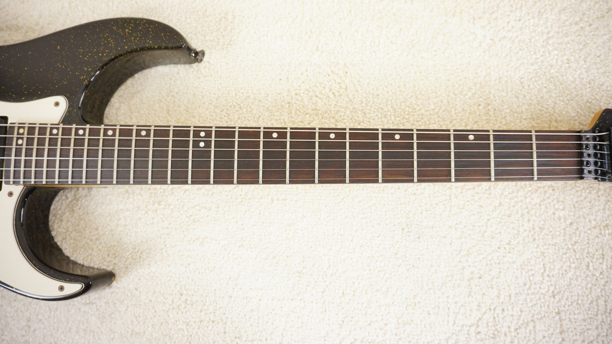 Moon Katze HSH Superstrat 1980s Black Gold Sparkle PGM MIJ