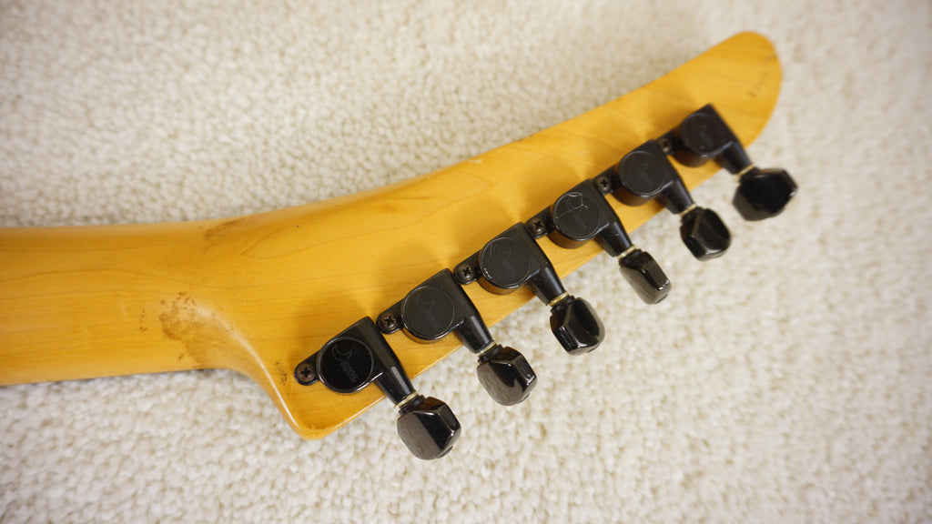 Moon Katze HSH Superstrat 1980s Black Gold Sparkle PGM MIJ