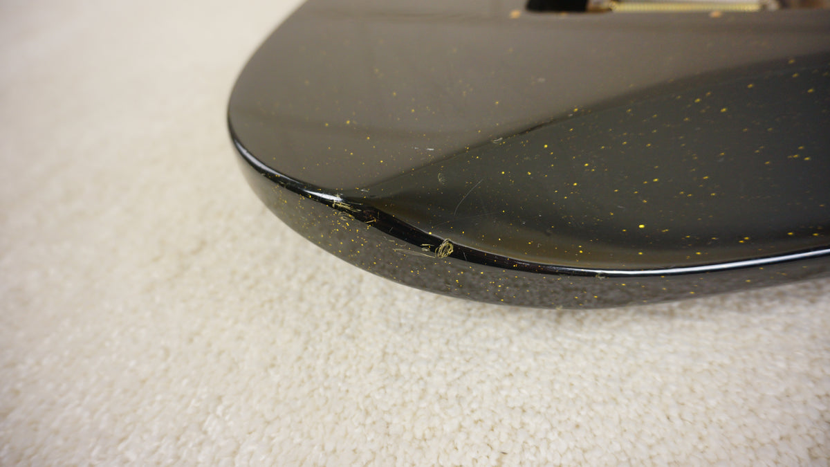 Moon Katze HSH Superstrat 1980s Black Gold Sparkle PGM MIJ