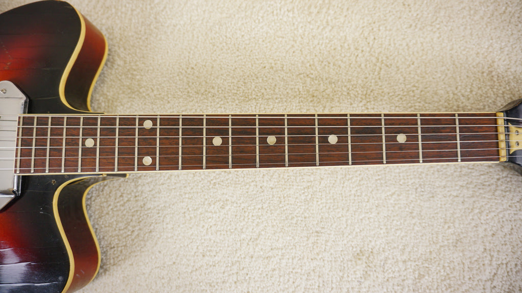 Vintage 1960s Kawai Thinline Hollowbody Sunburst MIJ Teisco Era Player