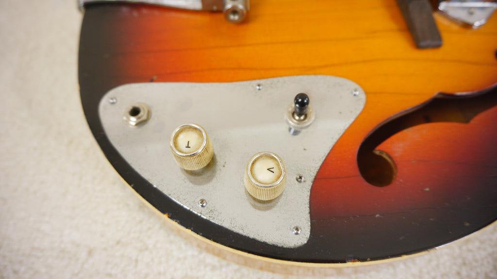 Vintage 1960s Kawai Thinline Hollowbody Sunburst MIJ Teisco Era Player
