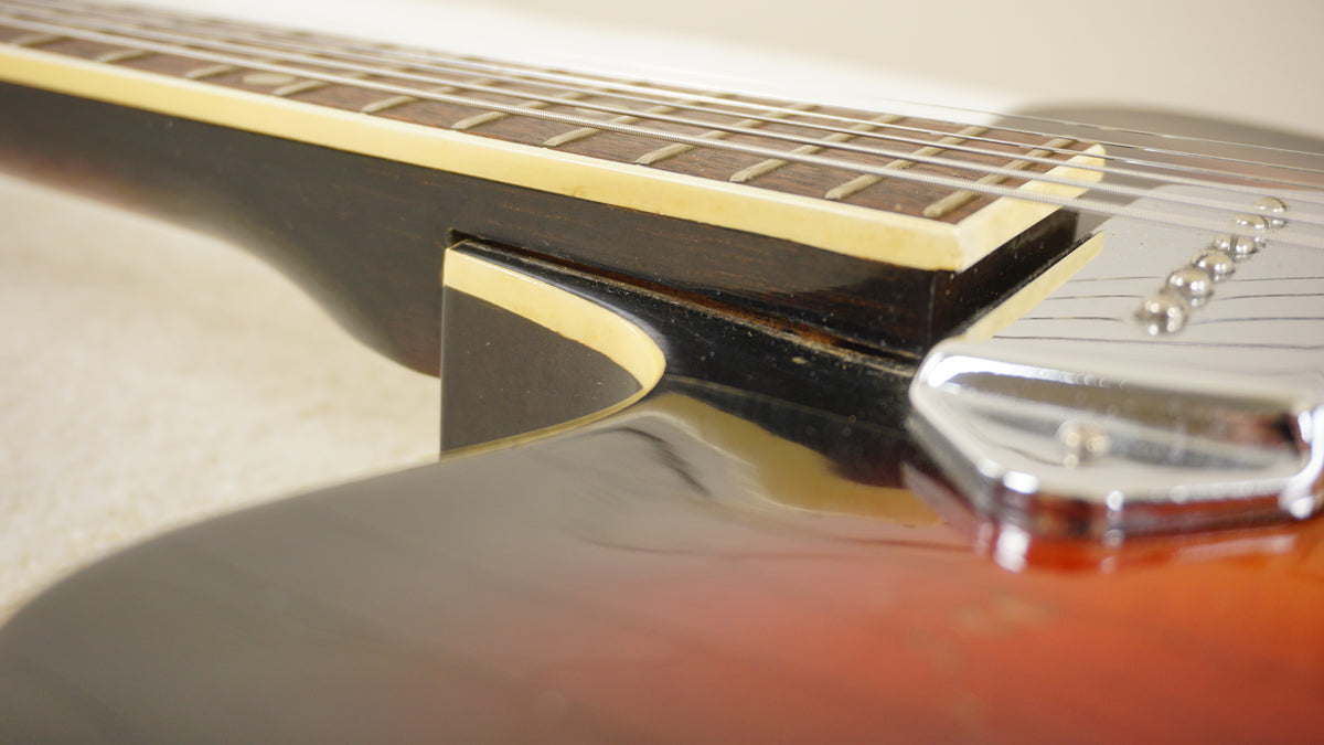 Vintage 1960s Kawai Thinline Hollowbody Sunburst MIJ Teisco Era Player