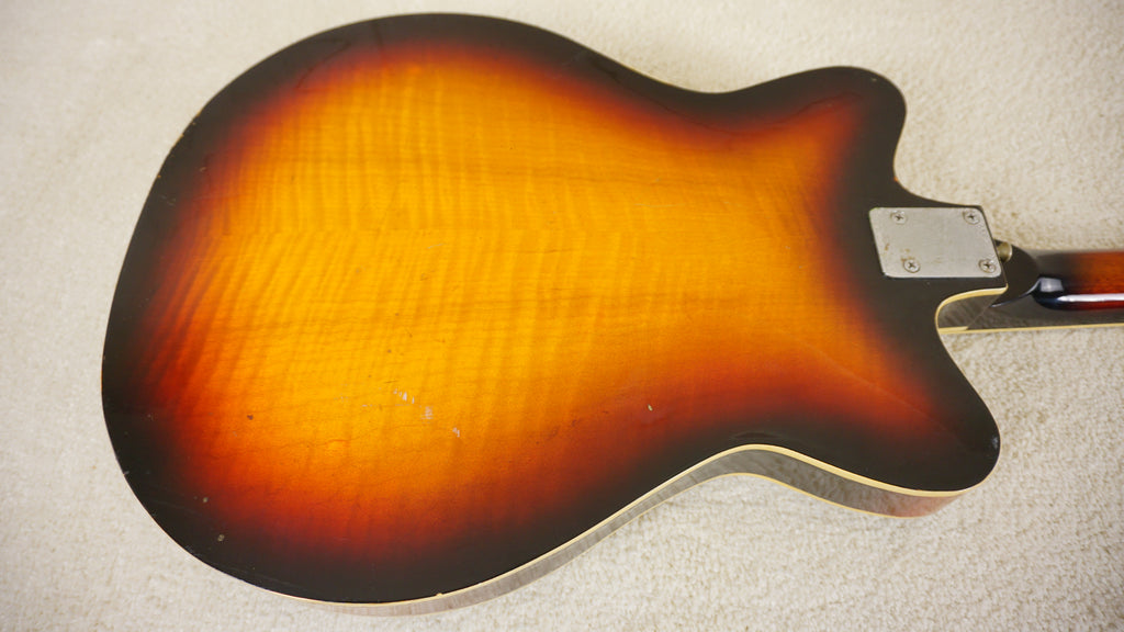 Vintage 1960s Kawai Thinline Hollowbody Sunburst MIJ Teisco Era Player