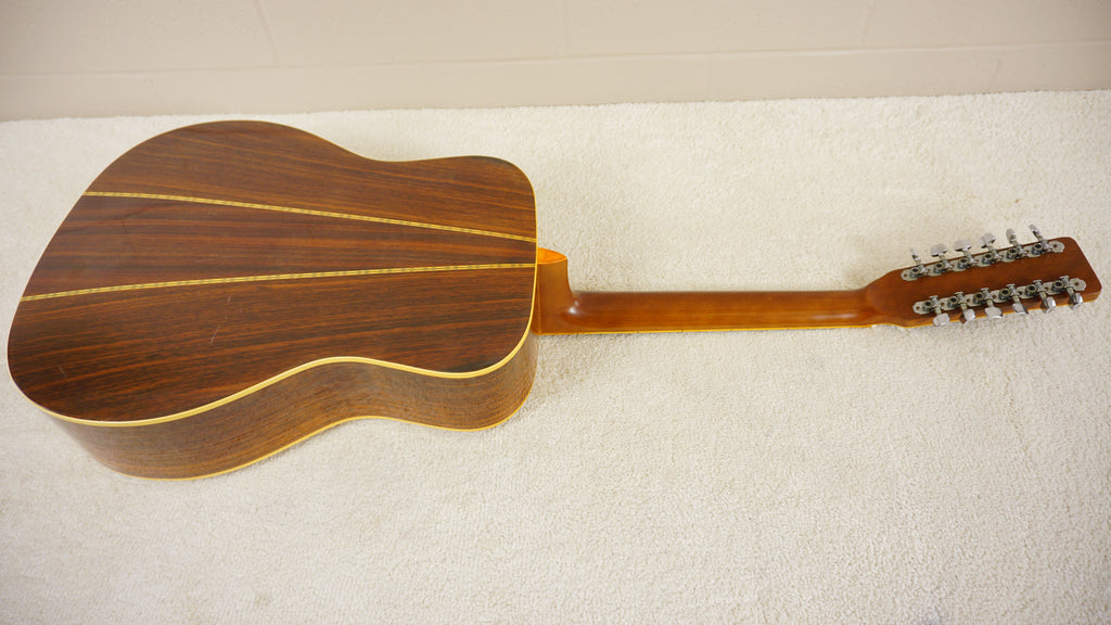 Vintage 1970s Kansas B-280 12-String Dreadnought Suzuki Violin Japan w/ Hard Case