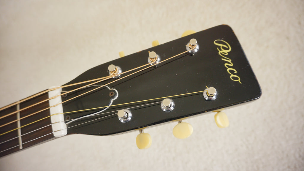 Vintage 1970s Penco A-6 Natural 000 Acoustic Guitar Hoshino Gakki MIJ