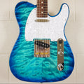 Fender Japan 2023 Limited Edition Hybrid II Telecaster Quilt Top Aquamarine