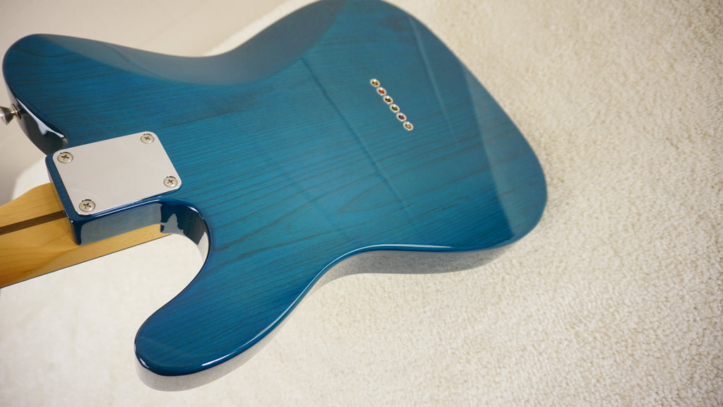 Fender Japan 2023 Limited Edition Hybrid II Telecaster Quilt Top Aquamarine