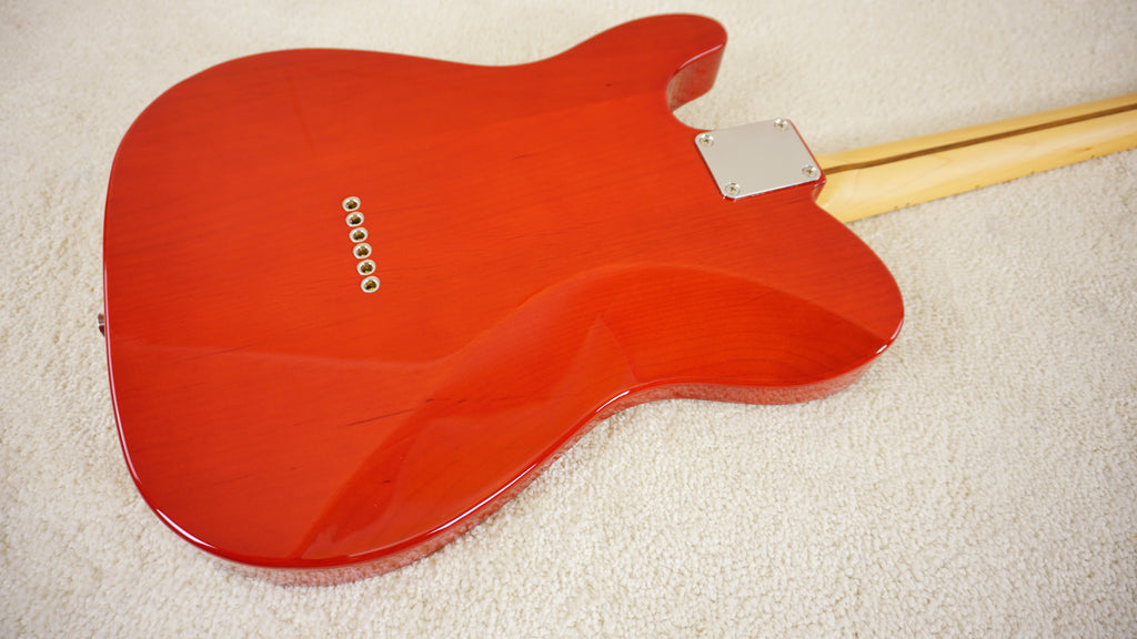 Fender Japan 2024 Collection Hybrid II Telecaster Flame Sunset Orange Transparent