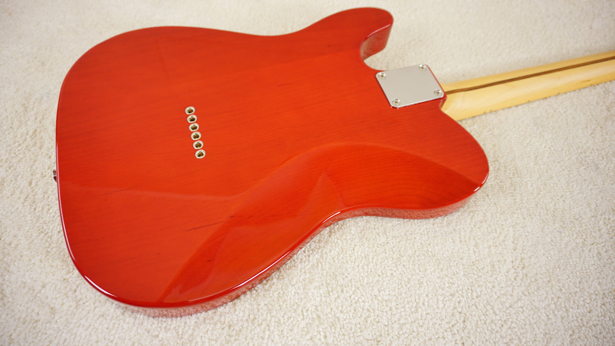 Fender Japan 2024 Collection Hybrid II Telecaster Flame Sunset Orange Transparent