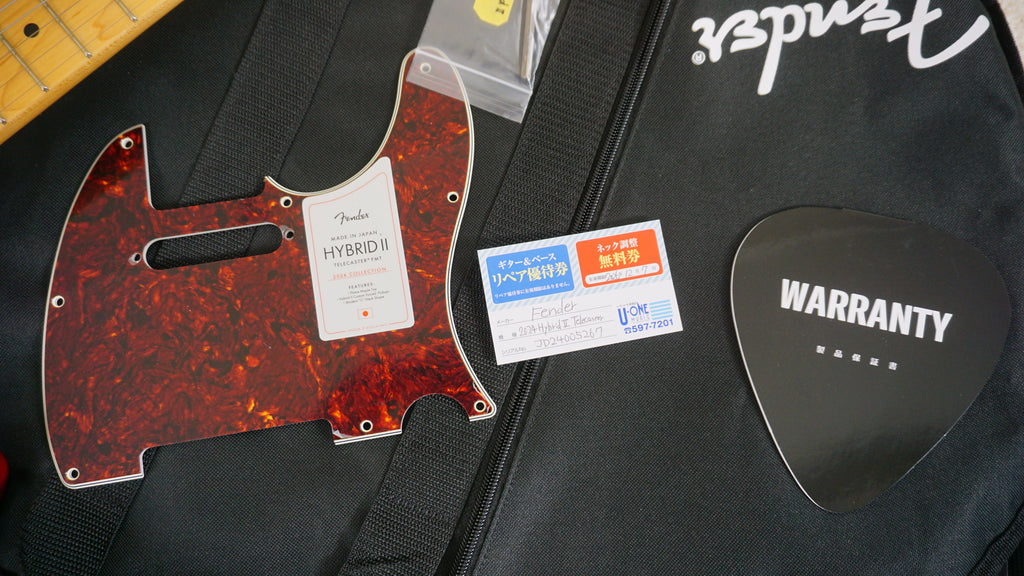 Fender Japan 2024 Collection Hybrid II Telecaster Flame Sunset Orange Transparent
