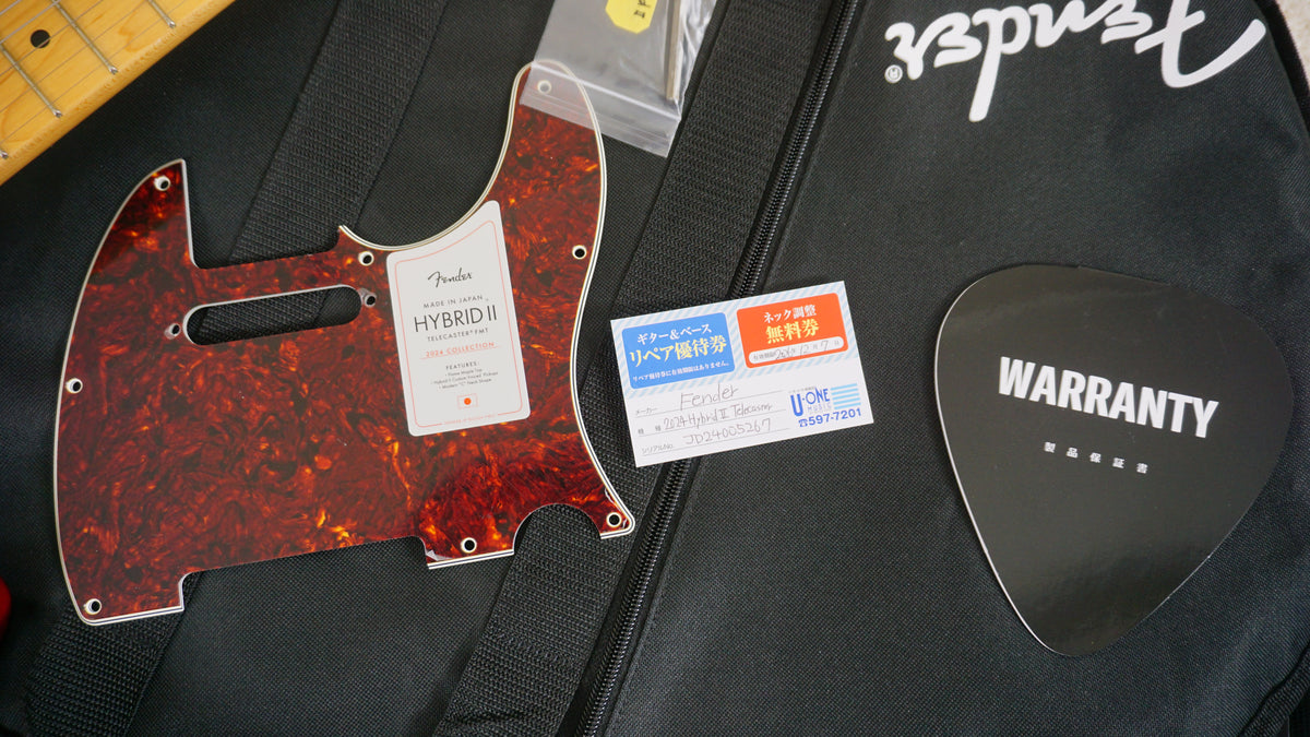 Fender Japan 2024 Collection Hybrid II Telecaster Flame Sunset Orange Transparent