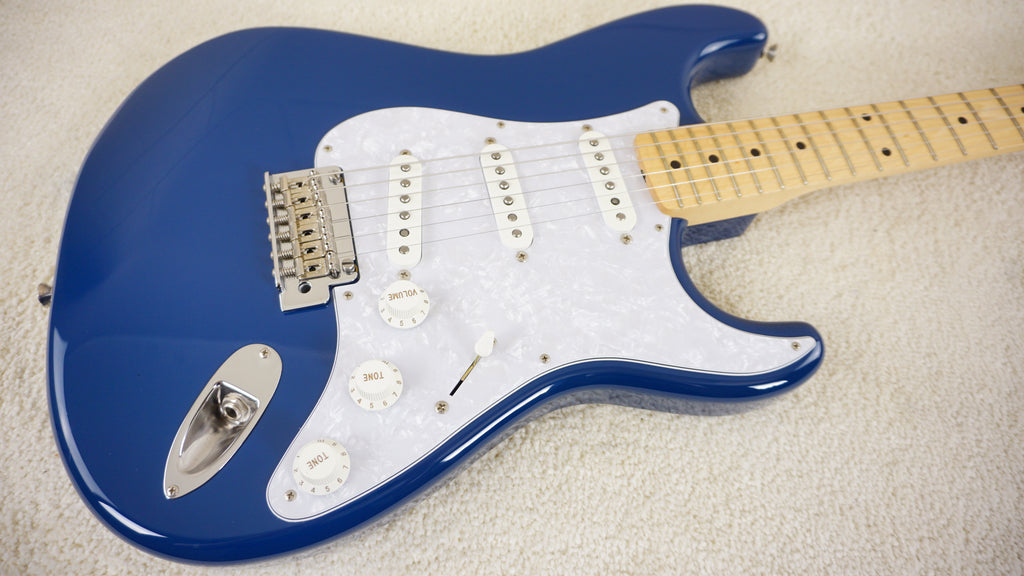 Fender Japan 2020 Hybrid Stratocaster Indigo Metallic White Pearloid