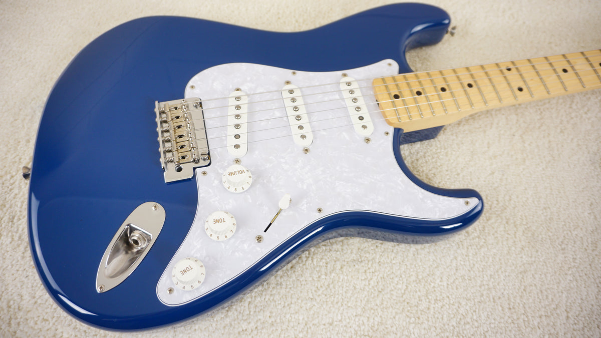 Fender Japan 2020 Hybrid Stratocaster Indigo Metallic White Pearloid