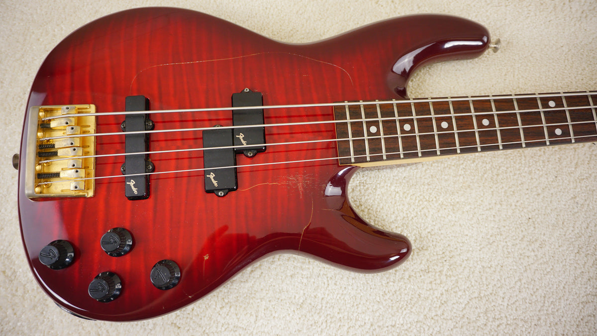 Fender Japan 1993 PB70-95SR Foto Flame Precision Bass Lyte Custom