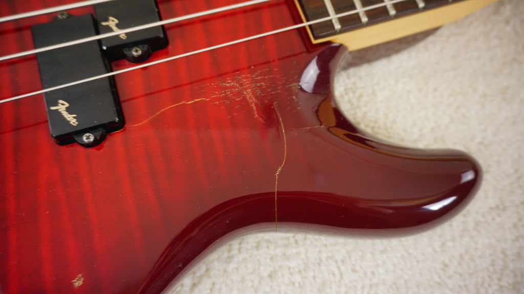 Fender Japan 1993 PB70-95SR Foto Flame Precision Bass Lyte Custom
