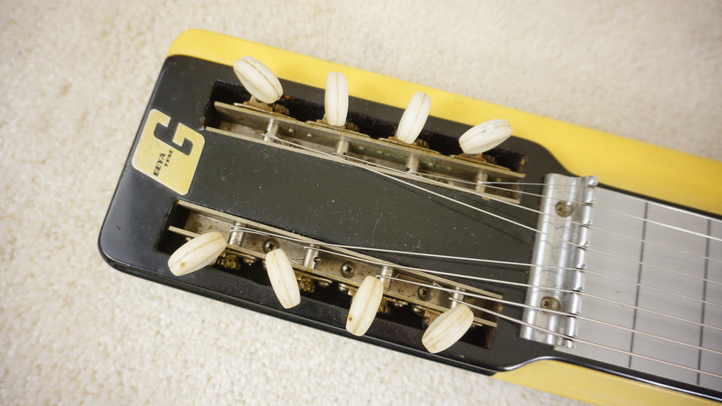 Guyatone HG-108 8-String Lap Steel Guitar Two-Tone Yellow 1960s