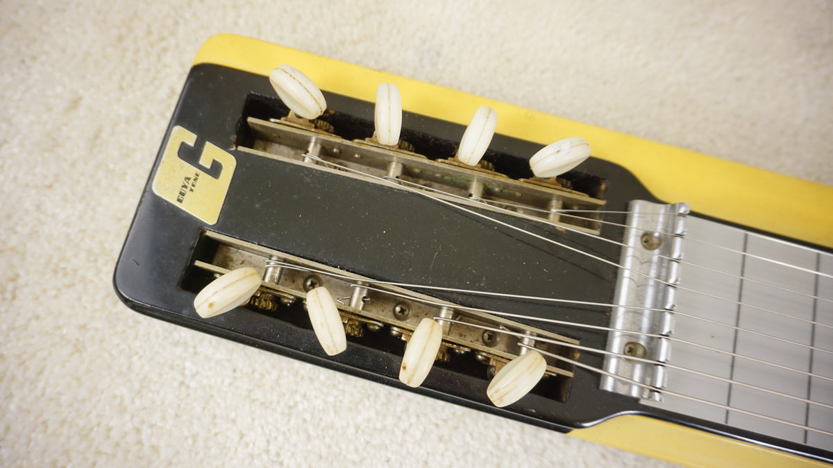 Guyatone HG-108 8-String Lap Steel Guitar Two-Tone Yellow 1960s