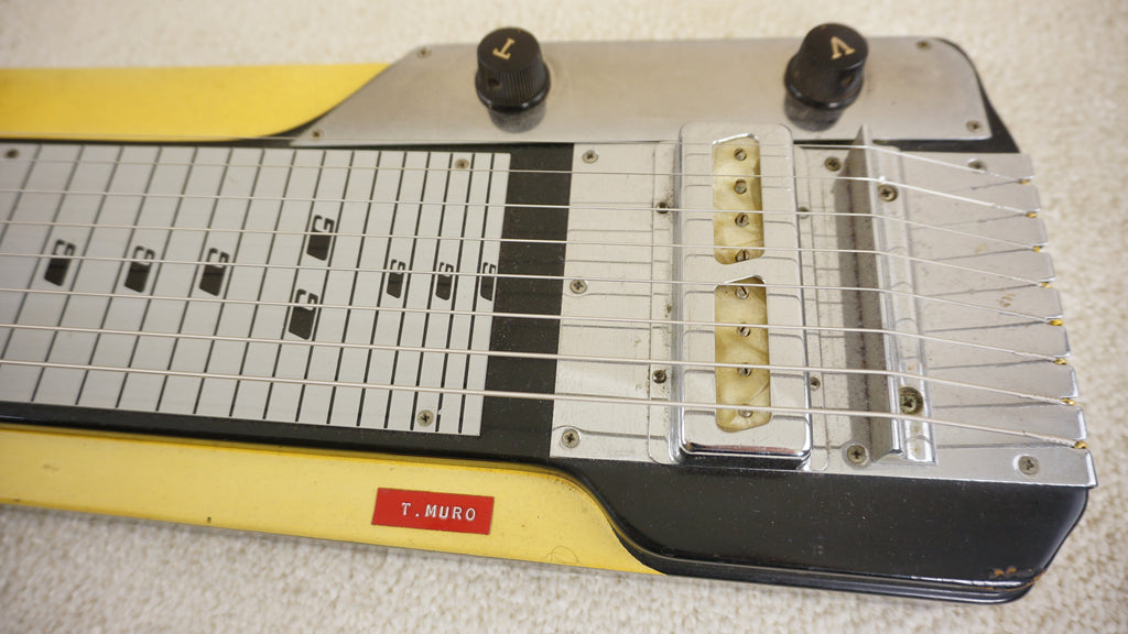 Guyatone HG-108 8-String Lap Steel Guitar Two-Tone Yellow 1960s