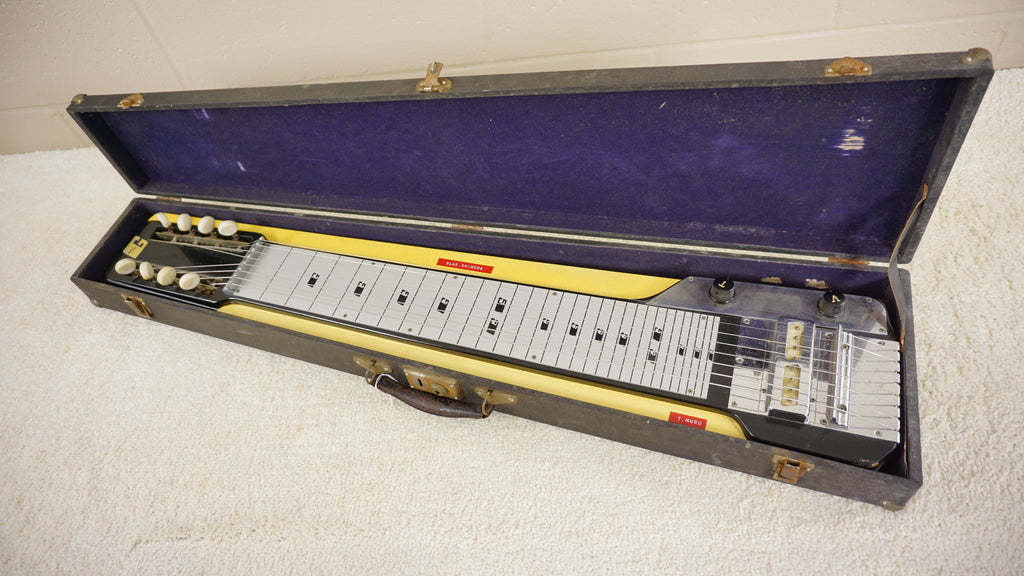 Guyatone HG-108 8-String Lap Steel Guitar Two-Tone Yellow 1960s