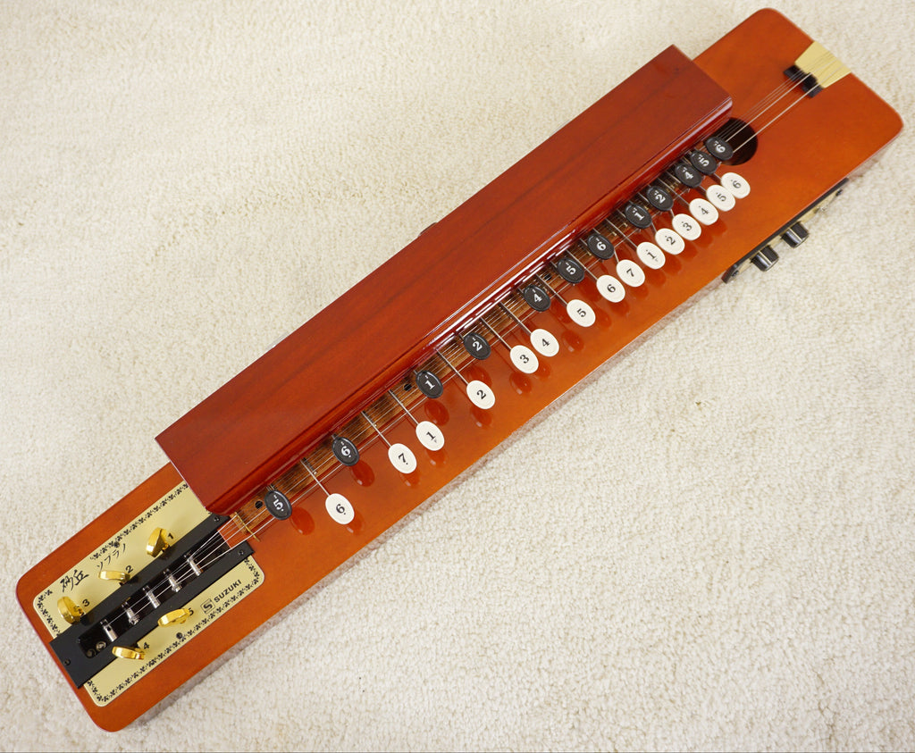 Vintage Suzuki Sakyu Soprano Electric Taishogoto Japanese Harp 1980s