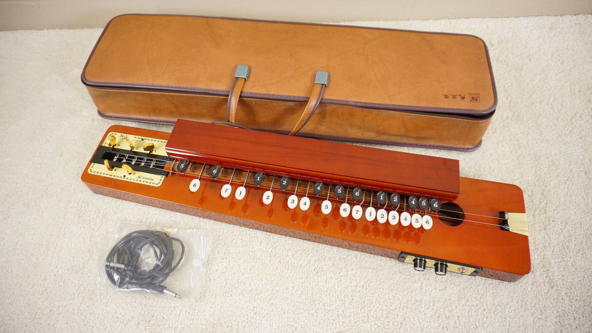 Vintage Suzuki Sakyu Soprano Electric Taishogoto Japanese Harp 1980s