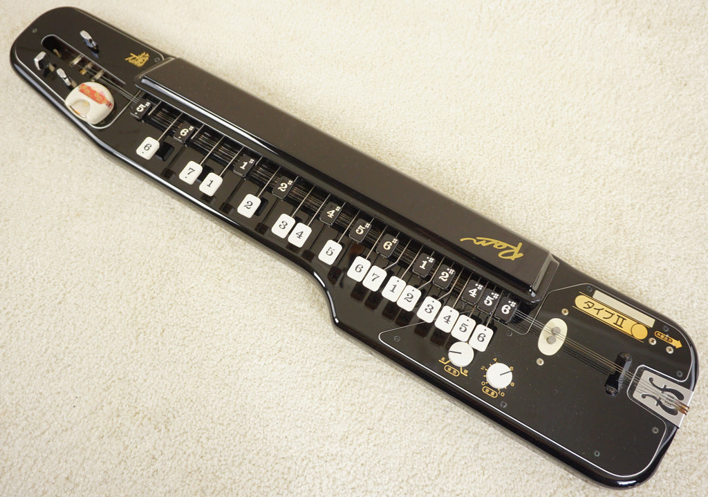 Suzuki Ran Type II Soprano Electric Taishogoto Gloss Black Japanese Nagoya Harp