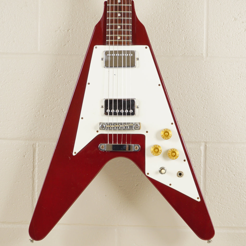 Holly Flying V Reissue 1977 Aged Cherry Metallic Chushin Gakki Japan