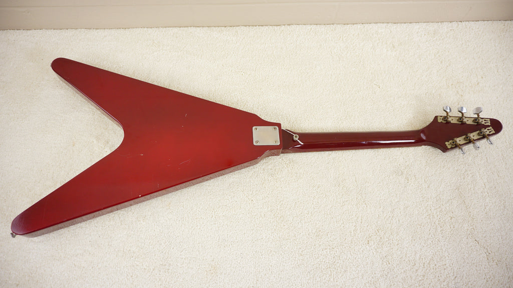 Holly Flying V Reissue 1977 Aged Cherry Metallic Chushin Gakki Japan