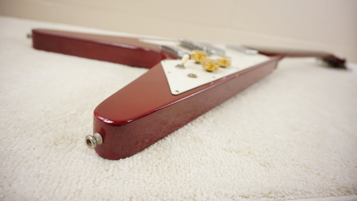 Holly Flying V Reissue 1977 Aged Cherry Metallic Chushin Gakki Japan