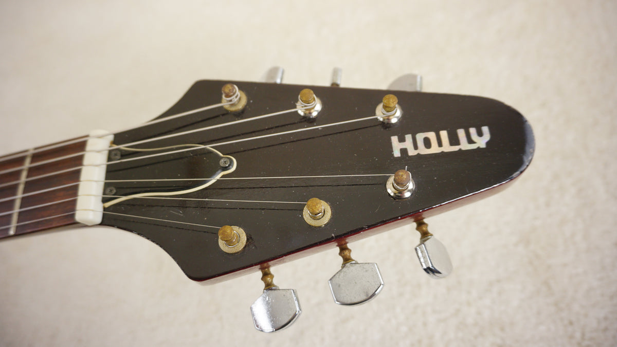 Holly Flying V Reissue 1977 Aged Cherry Metallic Chushin Gakki Japan