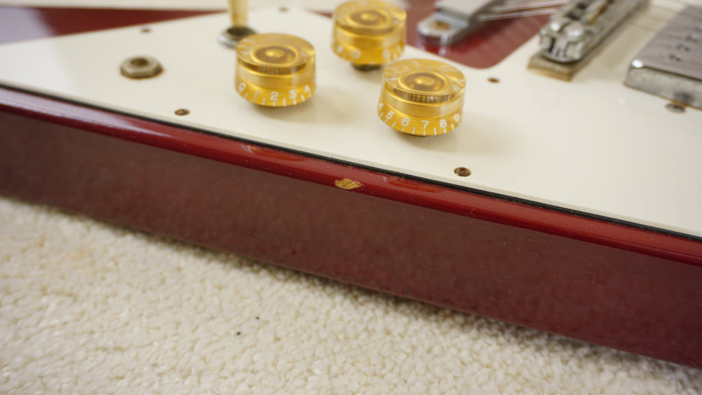Holly Flying V Reissue 1977 Aged Cherry Metallic Chushin Gakki Japan