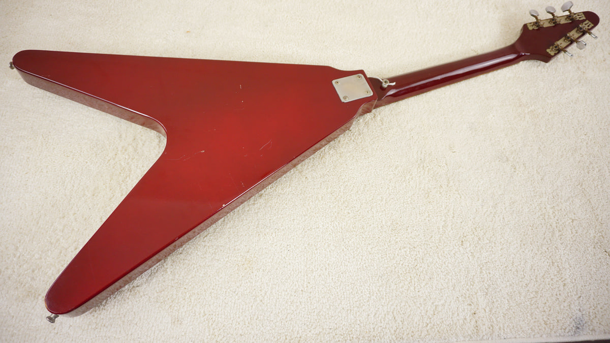 Holly Flying V Reissue 1977 Aged Cherry Metallic Chushin Gakki Japan
