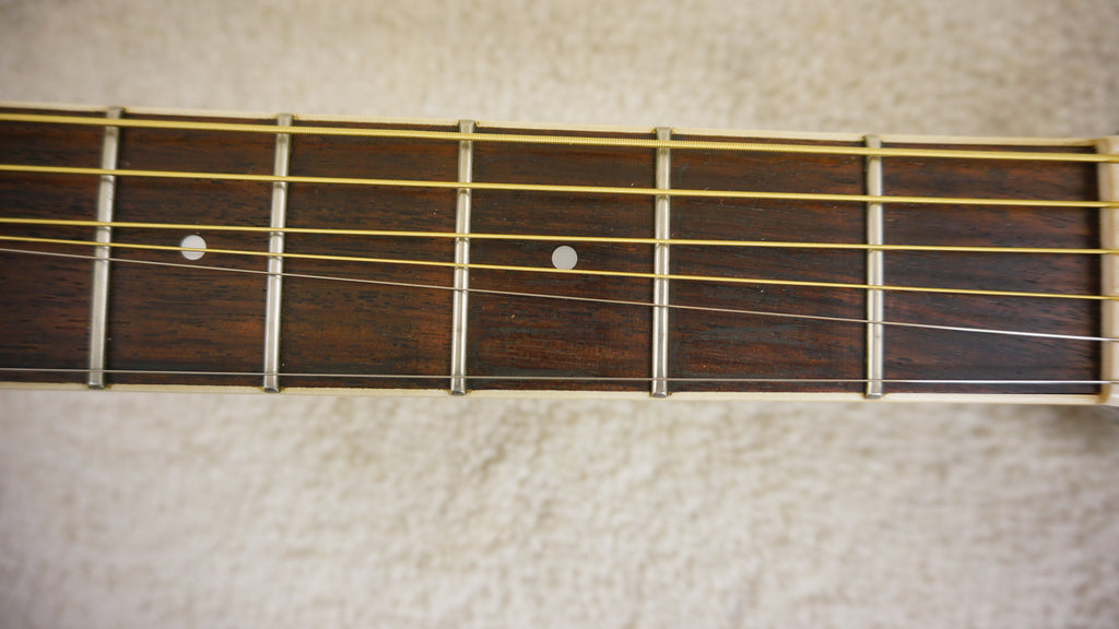 Morris Tornado AZJ Roundback Cutaway 1985 Olive Green Sunburst Acoustic Japan