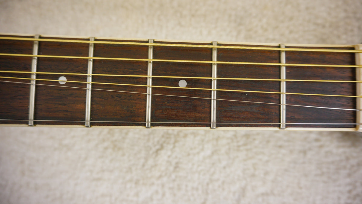 Morris Tornado AZJ Roundback Cutaway 1985 Olive Green Sunburst Acoustic Japan