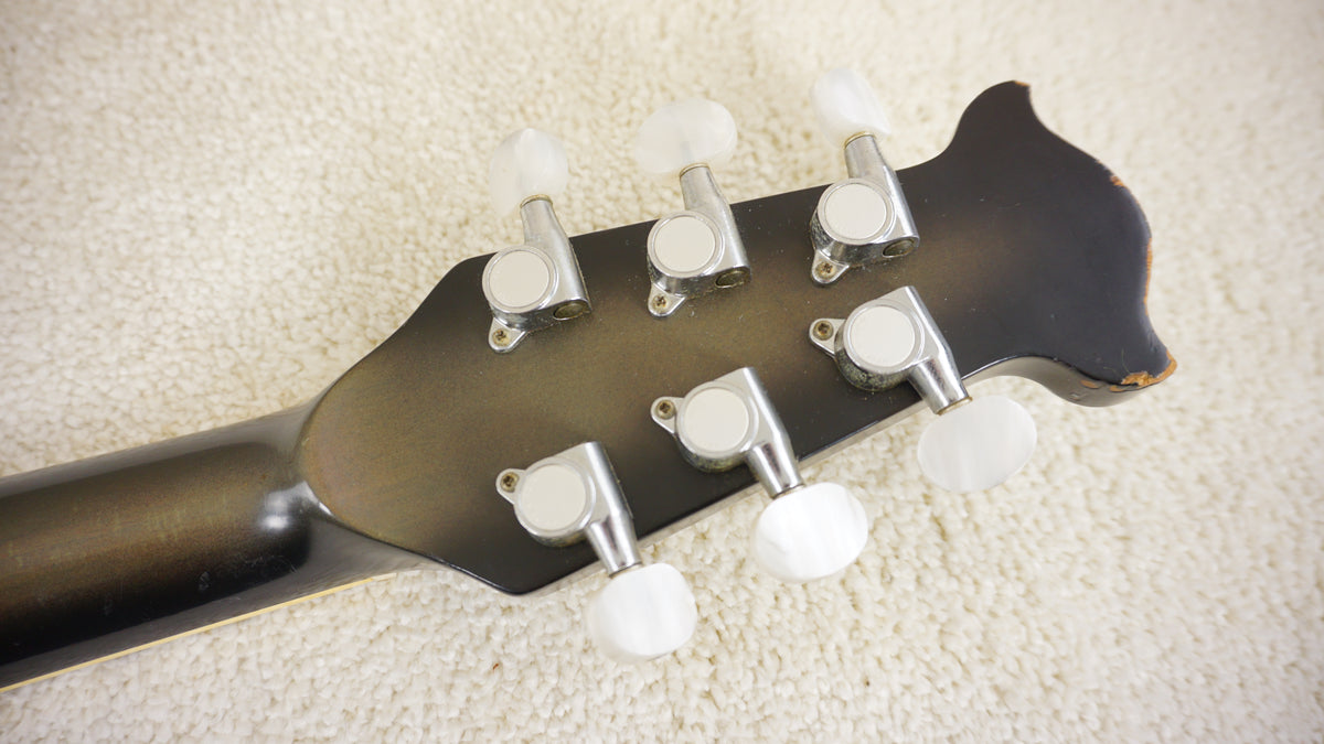 Morris Tornado AZJ Roundback Cutaway 1985 Olive Green Sunburst Acoustic Japan