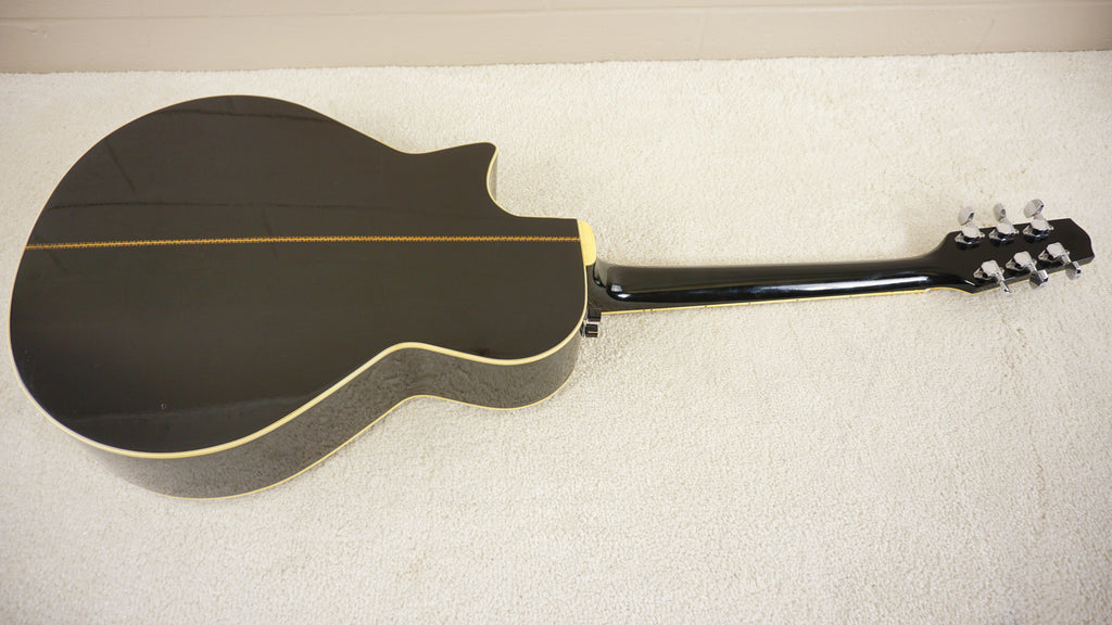 Tokai TEA-80D Florentine Cutaway 1989 Gloss Black Acoustic Electric Guitar Japan