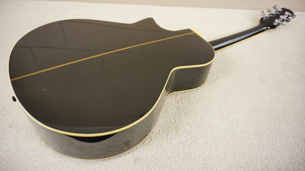 Tokai TEA-80D Florentine Cutaway 1989 Gloss Black Acoustic Electric Guitar Japan