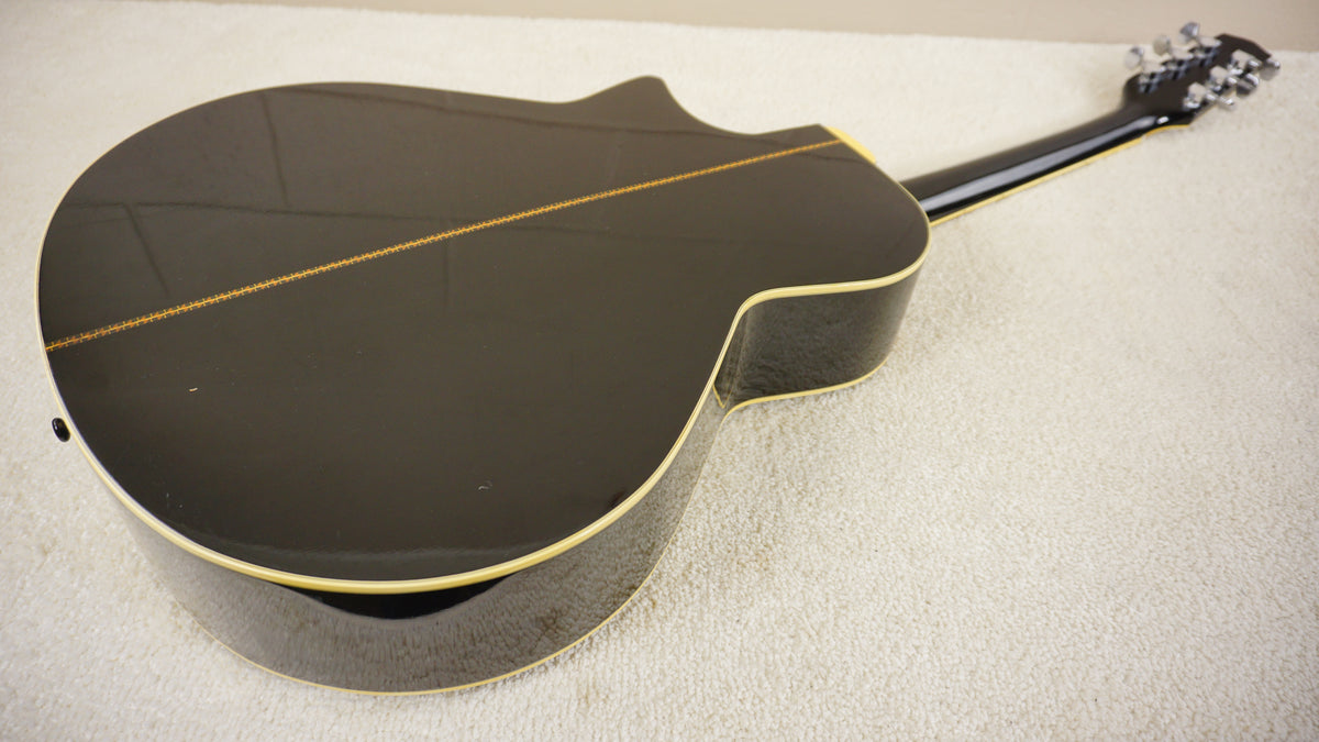 Tokai TEA-80D Florentine Cutaway 1989 Gloss Black Acoustic Electric Guitar Japan
