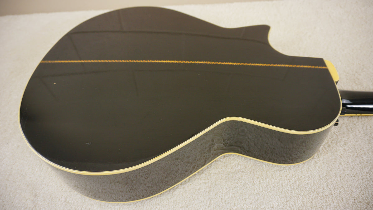 Tokai TEA-80D Florentine Cutaway 1989 Gloss Black Acoustic Electric Guitar Japan