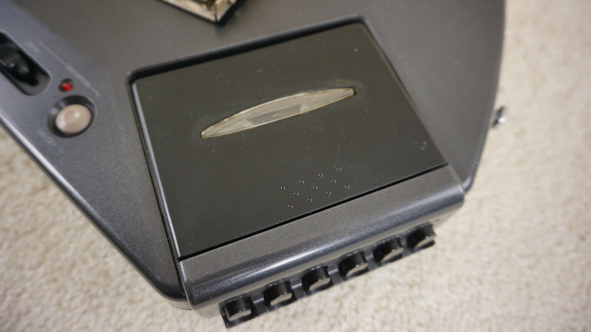 Casio EG-5 Cassette Player Built-In Speaker 1988 Metallic Grey Guitar Japan