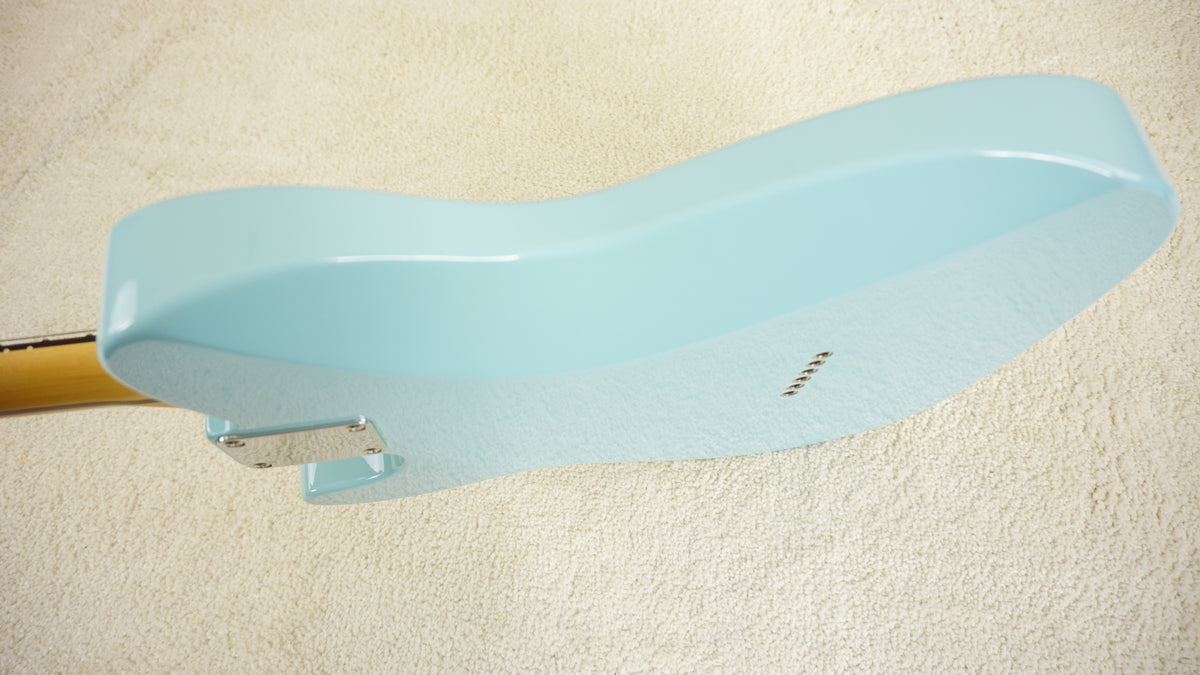 Fender Japan 2023 Hybrid II Telecaster Daphne Blue Matching Headstock