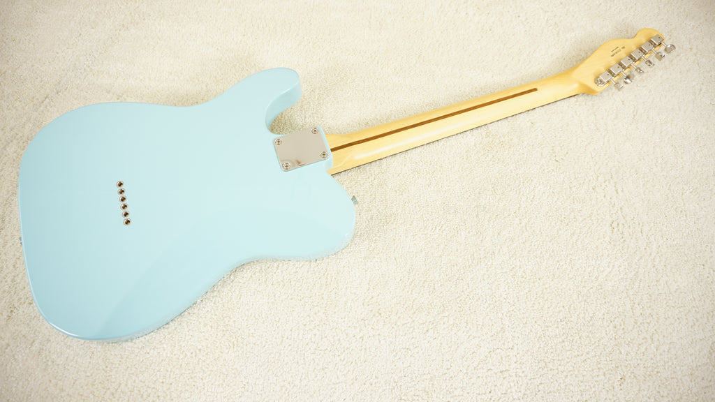 Fender Japan 2023 Hybrid II Telecaster Daphne Blue Matching Headstock