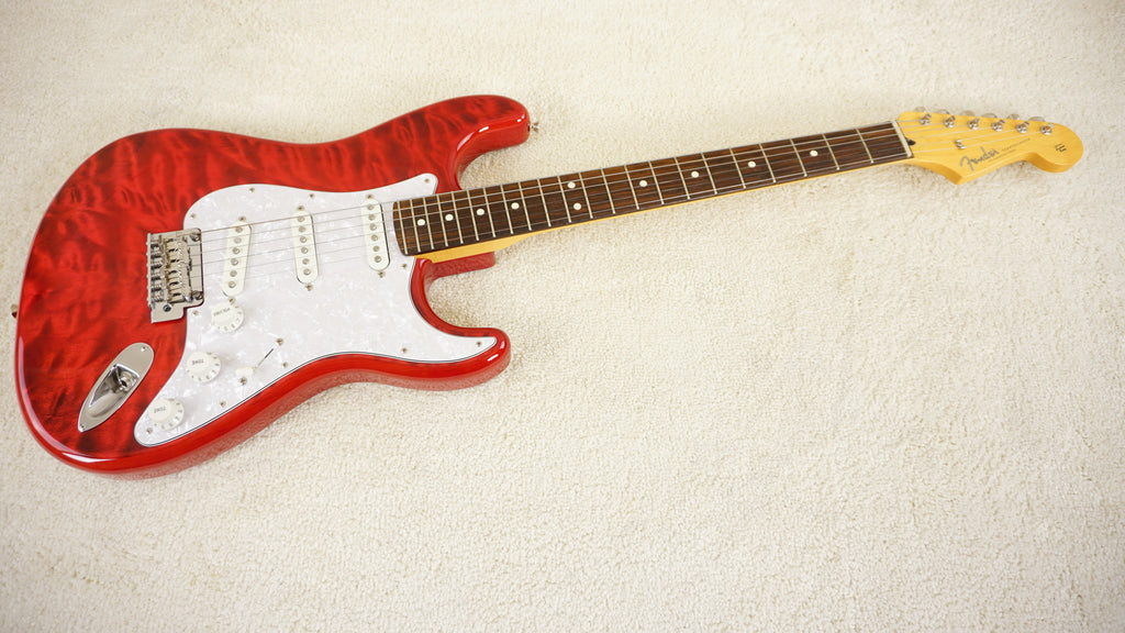 Fender Japan 2023 Hybrid II Stratocaster Quilt Maple Red Beryl