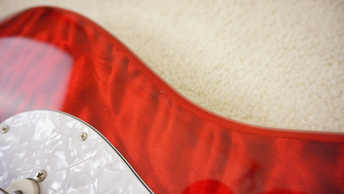 Fender Japan 2023 Hybrid II Stratocaster Quilt Maple Red Beryl
