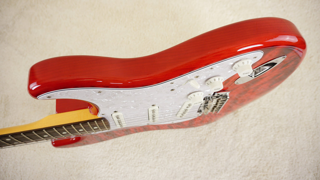 Fender Japan 2023 Hybrid II Stratocaster Quilt Maple Red Beryl